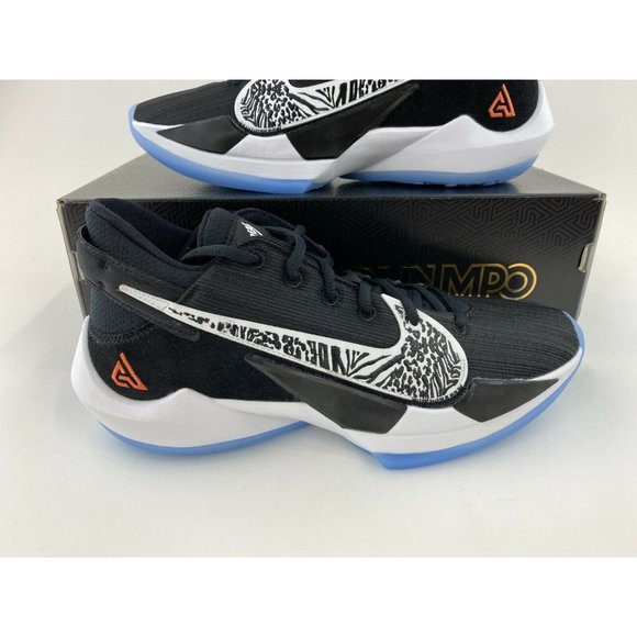 NEW Nike Zoom Freak 2 Black White Men's Basketball Sneakers Shoes - Picture 4 of 12